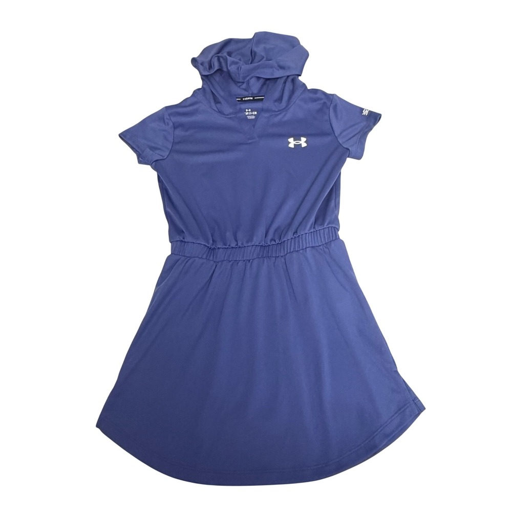 Under Armour Girls Purple Swim Cover-Up Dress Hooded UPF 30 Size YS Small